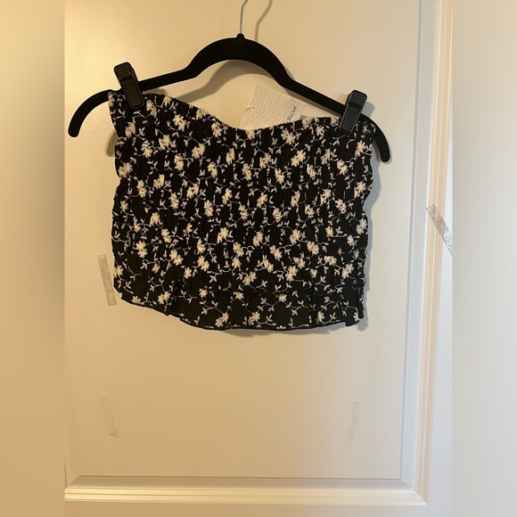 NWT Skylar Rose Maisel Strapless Ruffle Crop Top - Picture 3 of 8